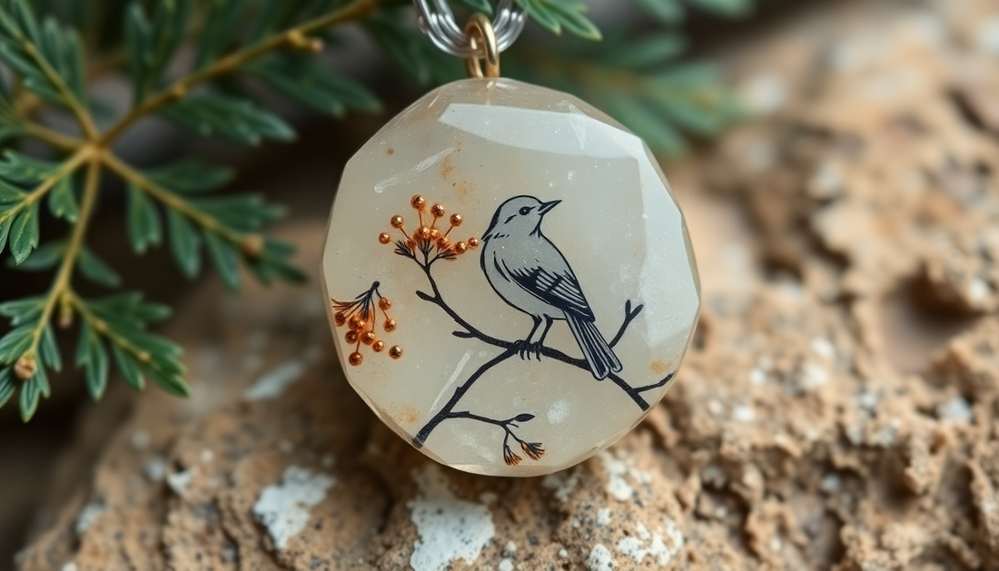 Nature's Whimsy: Unveiling the Allure of Mystic Quartz and Bird on Branch Jewelry