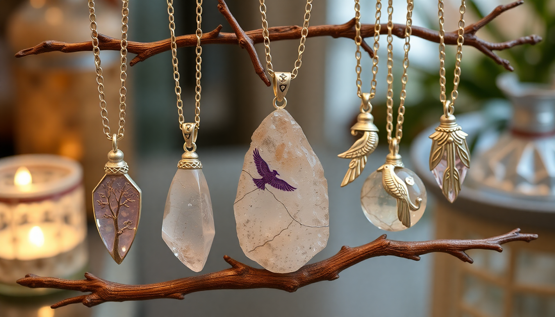 Exploring Nature's Elegance: Unique Jewelry Designs Featuring Mystic Quartz and Bird Branch Inspirations