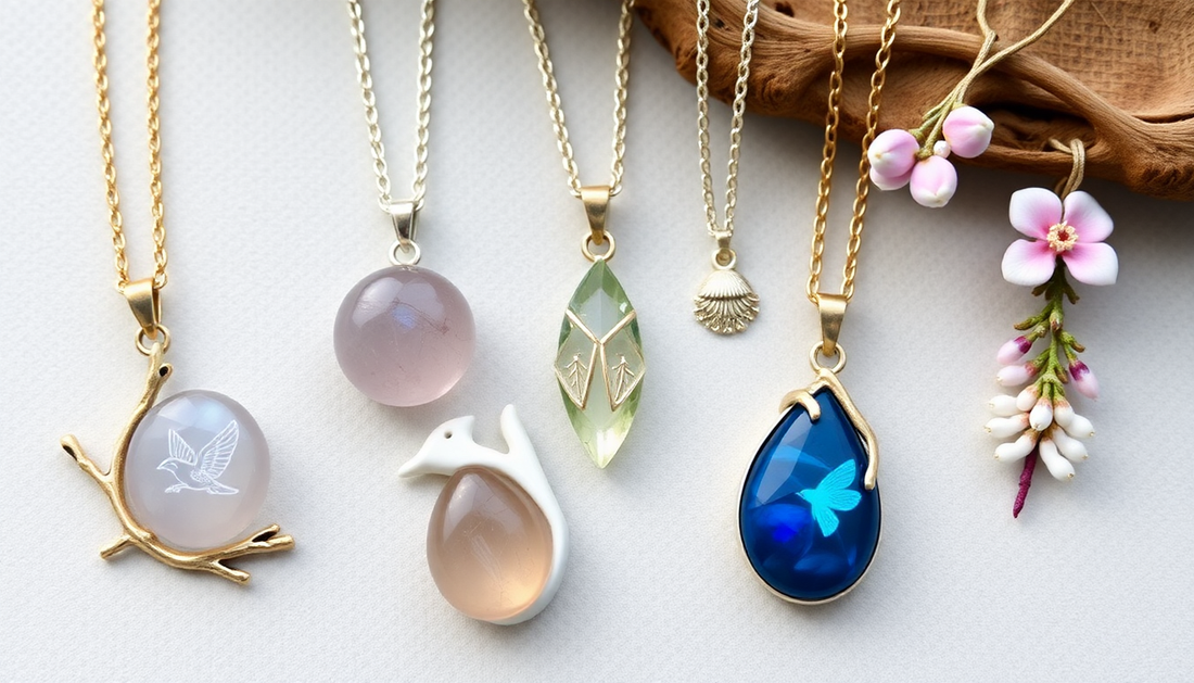 Nature's Treasures: Discovering Unique Bird Branch Necklaces, Mystic Quartz, and Enchanted Floral Jewelry