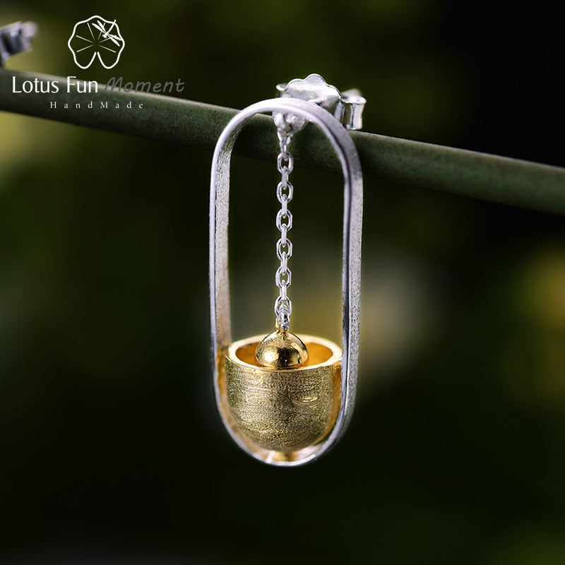 Upside Down Bell | Sterling Silver | 18K Gold | Jewelry Set