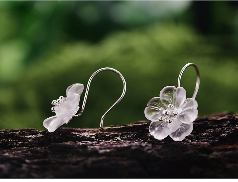 Cherry Blossom | Crystal Quartz | Sterling Silver | Jewelry Set