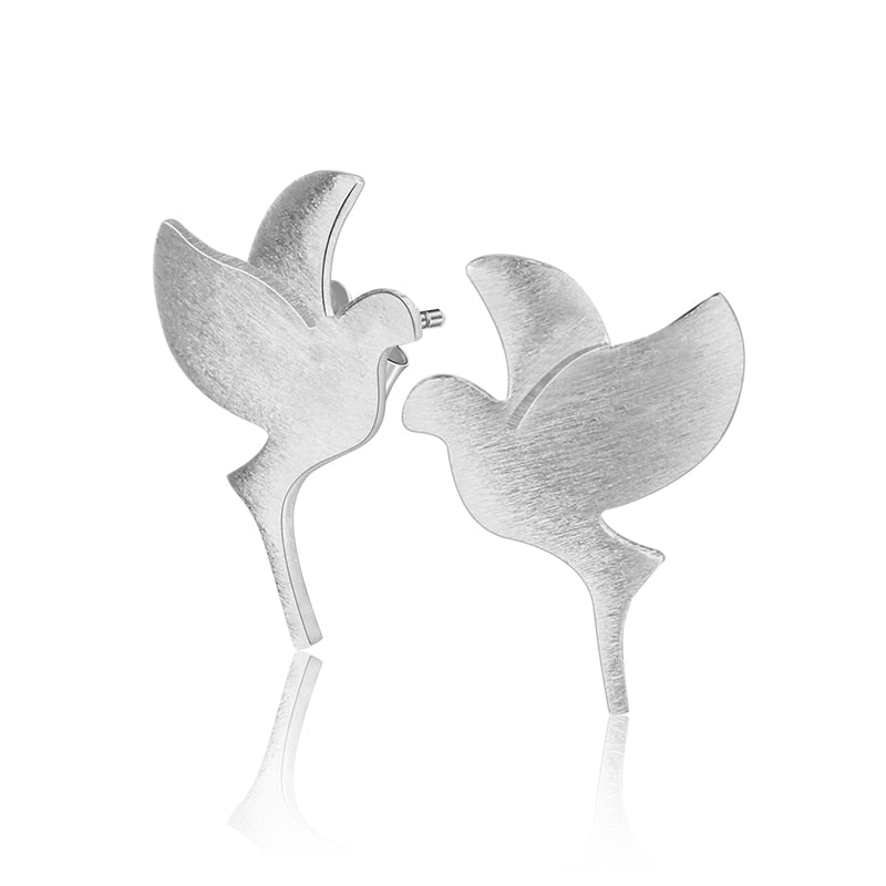 Flying Birds | Sterling Silver | 18K Gold | Earrings