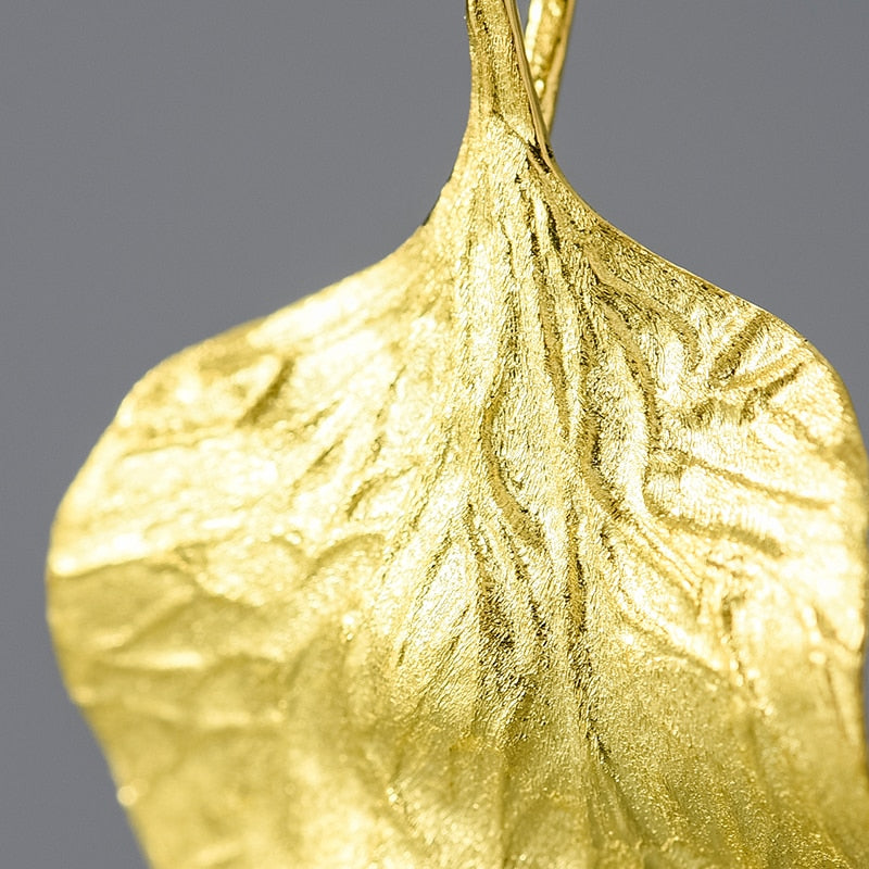 Begonia Leaf | Sterling Silver | 18K Gold | Necklace
