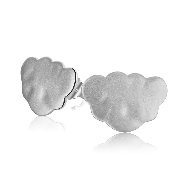 Clouds | Sterling Silver | 18K Gold | Stud Earrings